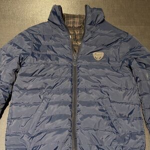 Bonpoint Boys Sz 6 Navy Reversible Reversible Jacket